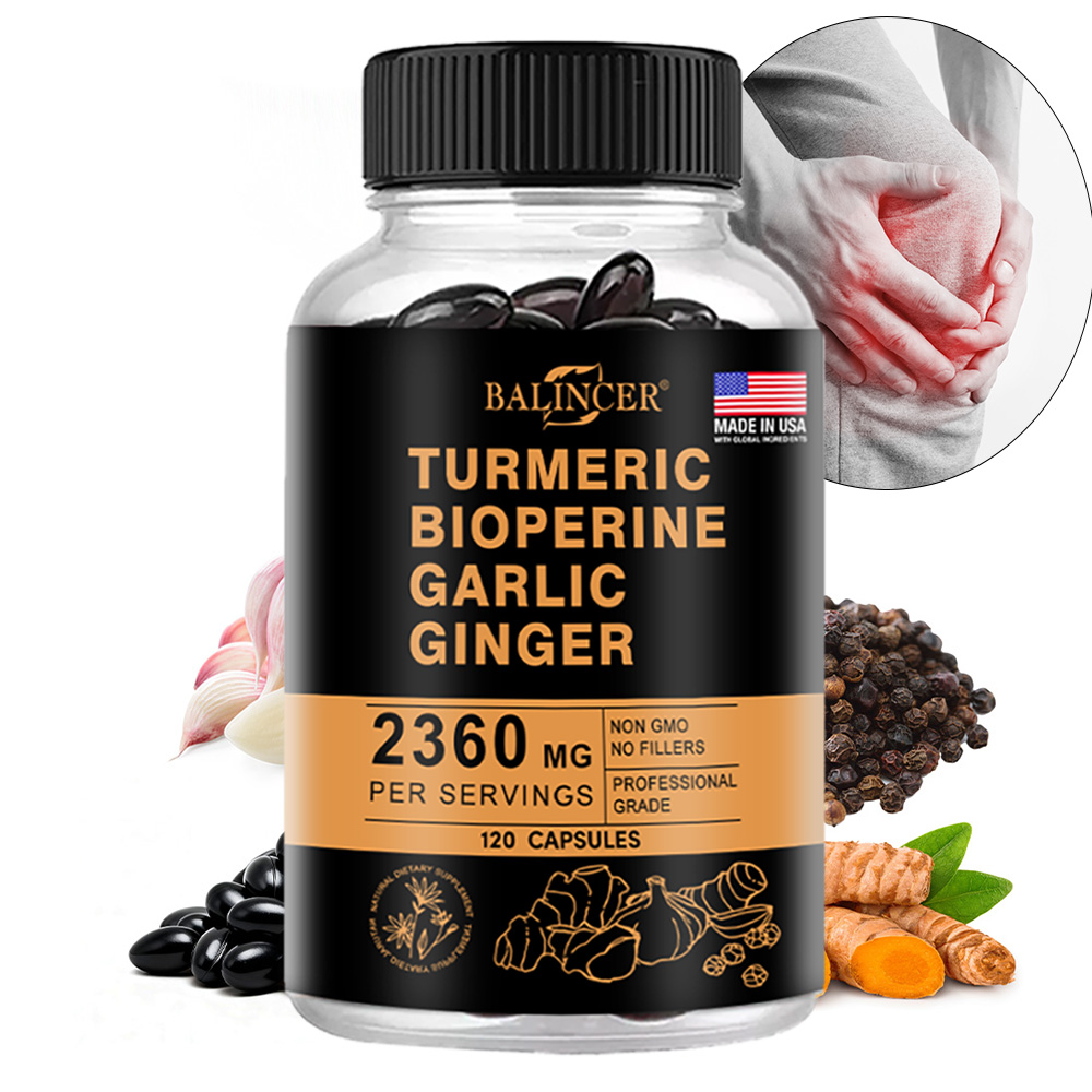 Turmeric Curcumin Capsule - Cápsulas de Cúrcuma e Gengibre 2360mg
