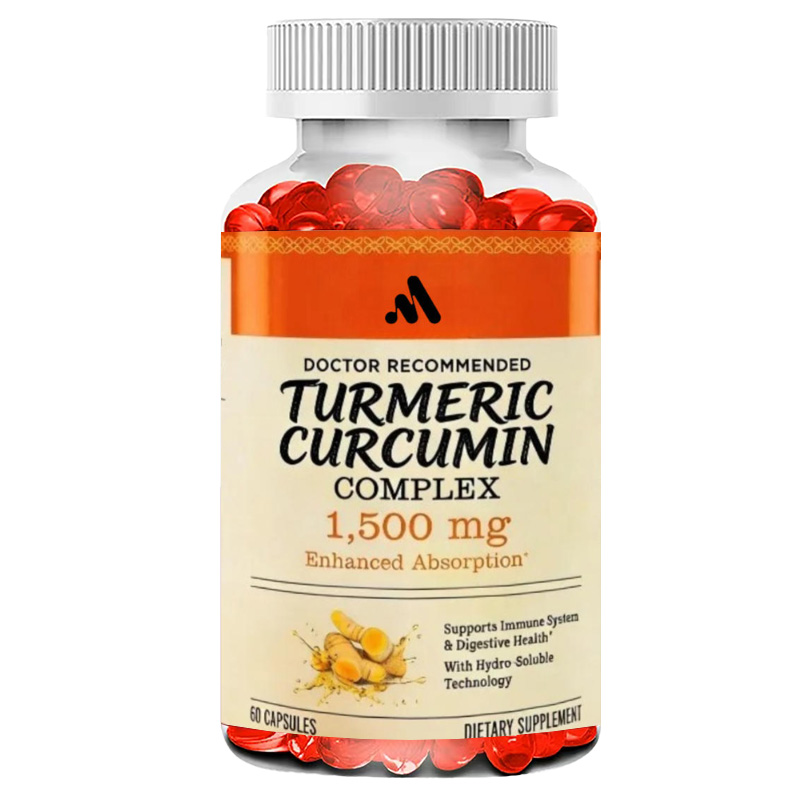 Turmeric Curcumin Capsule - Cúrcuma e Curcumina 1500mg para Suporte