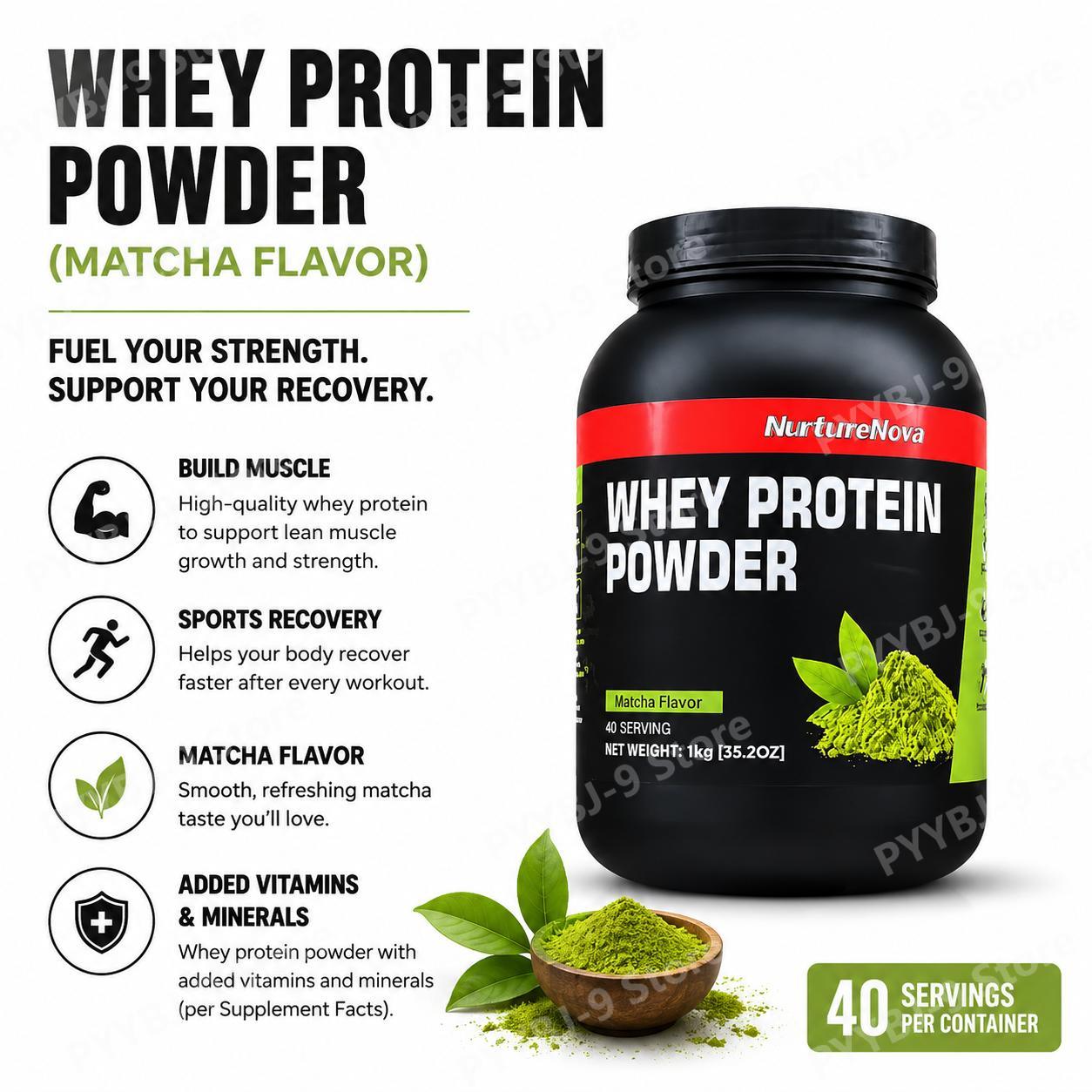 Nutrition Of Fitness - Pó de Proteína Whey NurtureNova Sabor