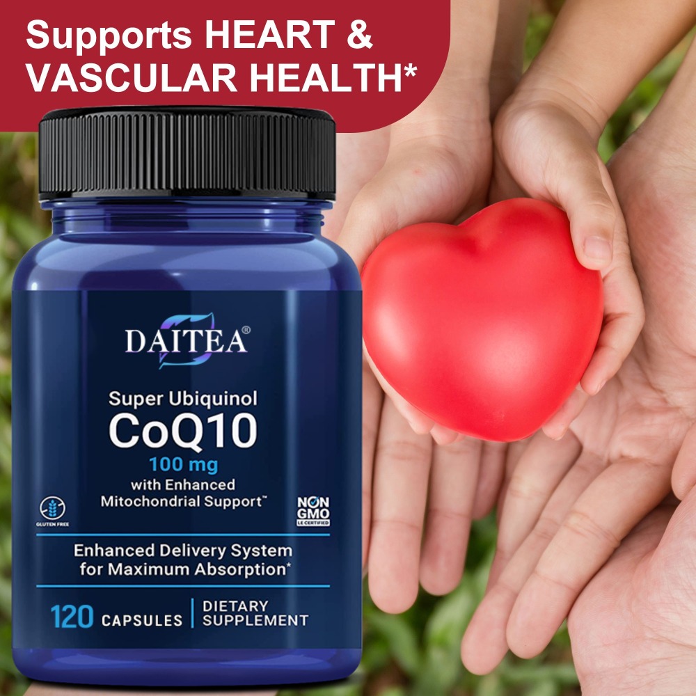 Coq10 Ubiquinol Softgel - Ubiquinol 100mg CoQ10, Saúde do Coração,