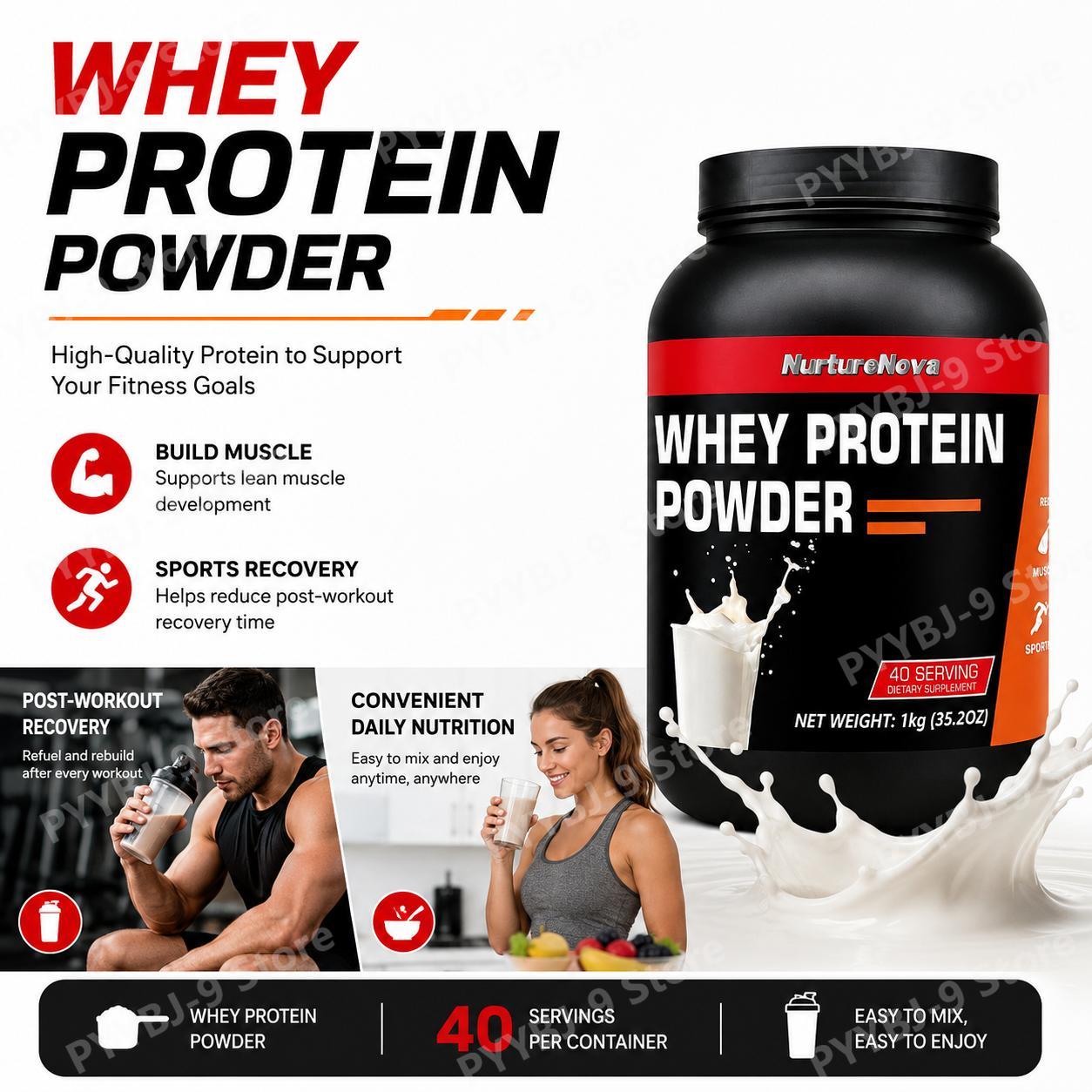 Nutrition Of Fitness - NurtureNova Whey Protein Powder Sabor Leite