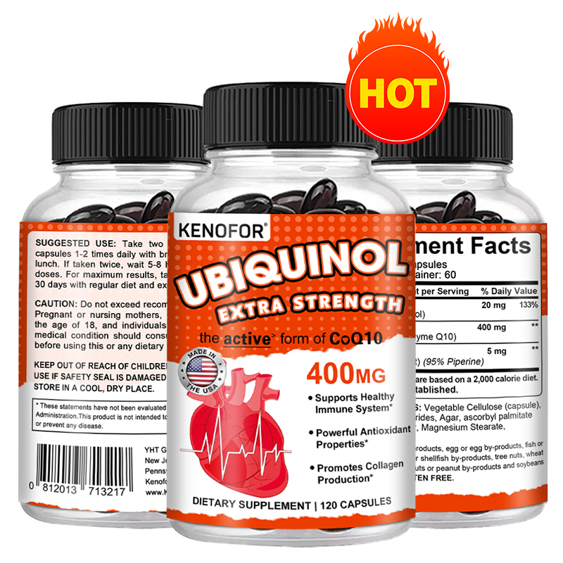 Coq10 Ubiquinol Softgel - Ubiquinol CoQ10 400mg Softgels, Super Absorção,