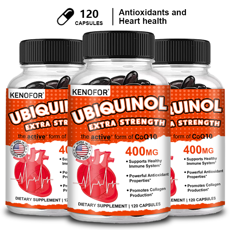 KENOFOR Ubiquinol CoQ10 400 mg - Coq10 Ubiquinol Softgel avaliação e preço