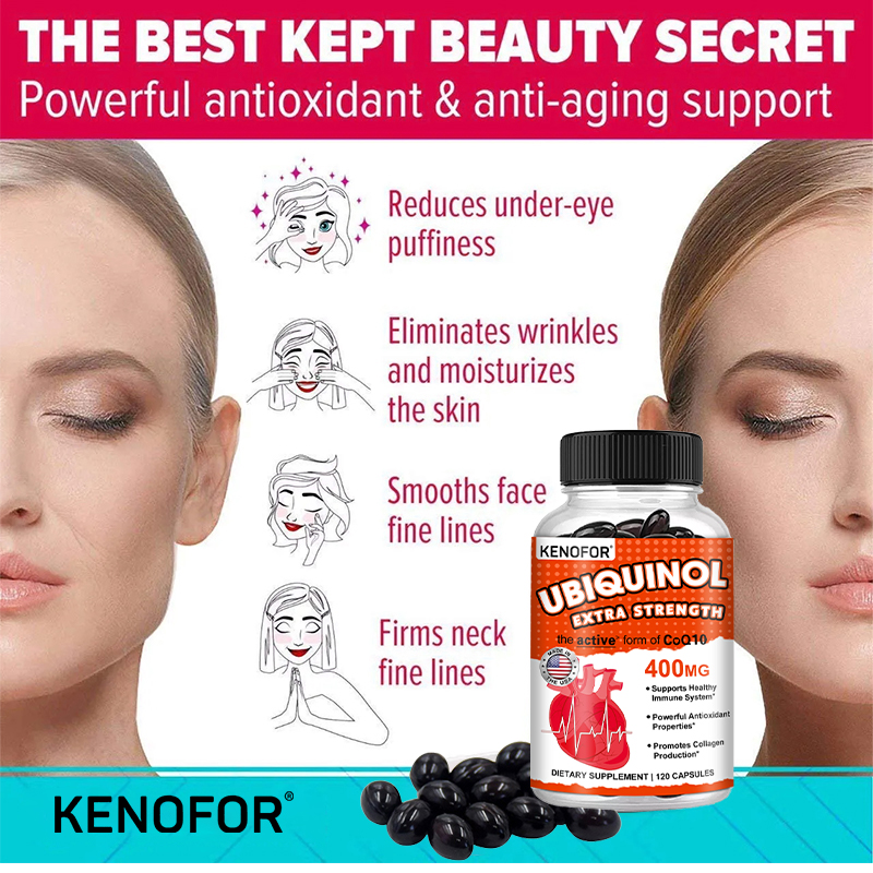 KENOFOR Ubiquinol CoQ10 400 mg - Coq10 Ubiquinol Softgel avaliação e preço