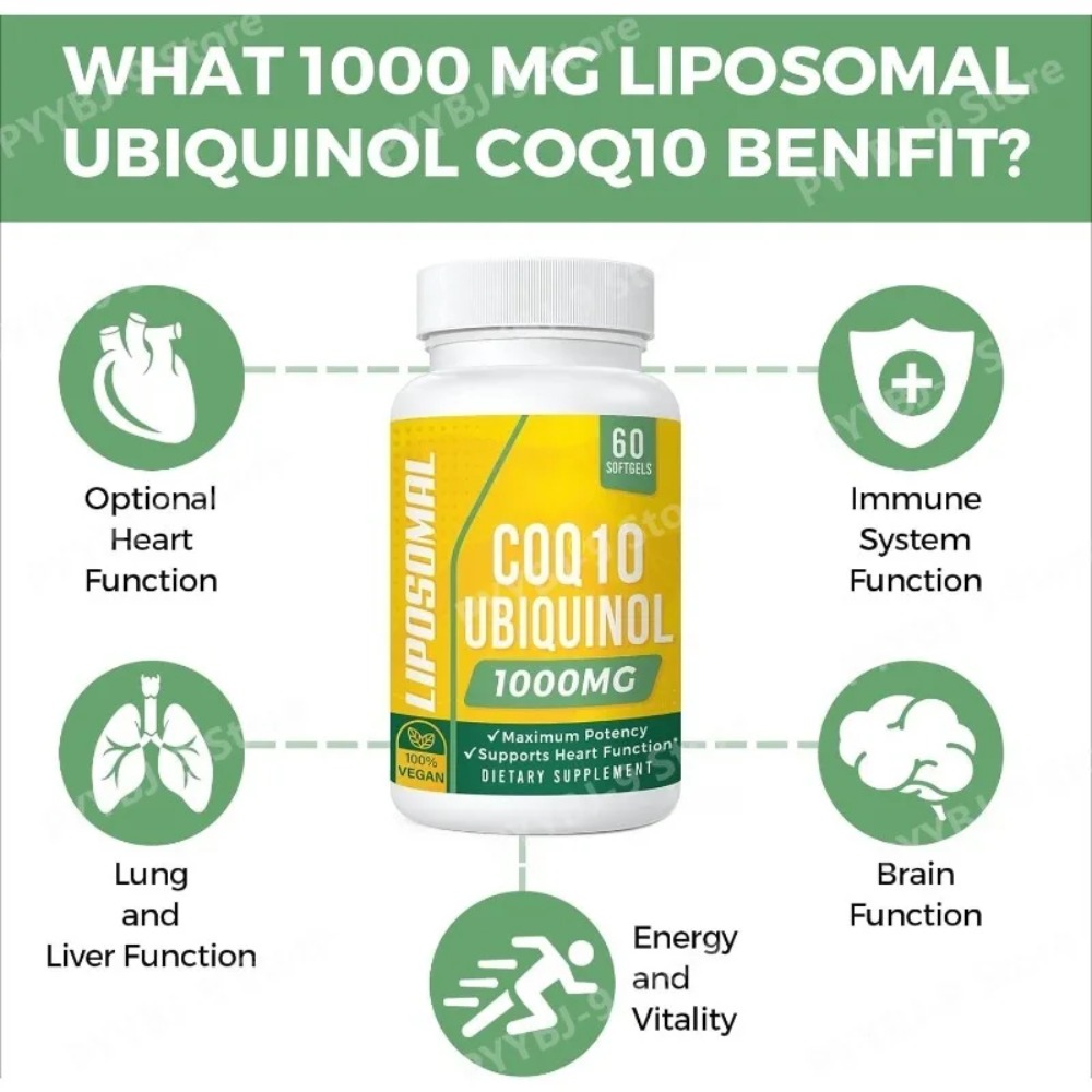 CoQ10 Ubiquinol 1000mg Vegano  - Coq10 Ubiquinol Softgel avaliação e preço