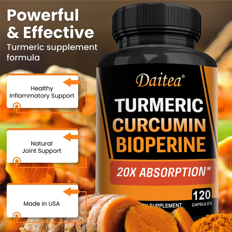 Curcina de cúrcuma com gengibr - Turmeric Curcumin Capsule avaliação e preço