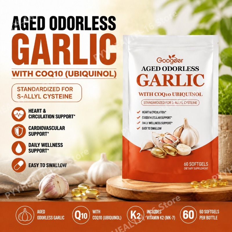 Cápsulas de Alho Envelhecido S - Coq10 Ubiquinol Softgel avaliação e preço